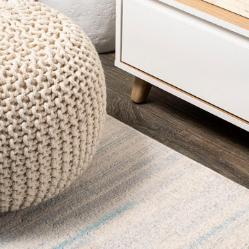 Linear Modern Half-stripe Area Rug